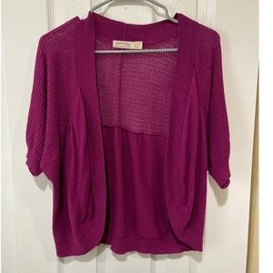 Faded Glory Purple Knit Shrug - Size XL